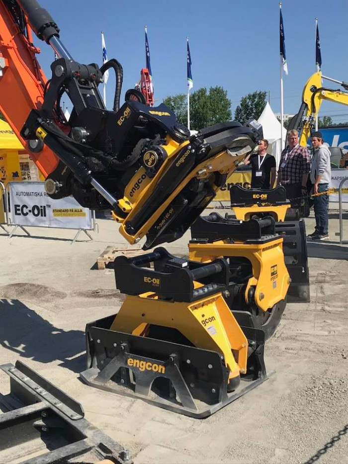 Engcon hydrauliska snabbfästen för tillbehör